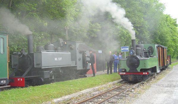 Croisement en gare de Cappy (Festival vapeur)